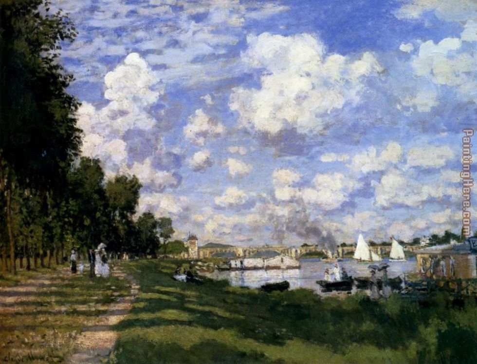 Claude Monet The Marina At Argenteuil